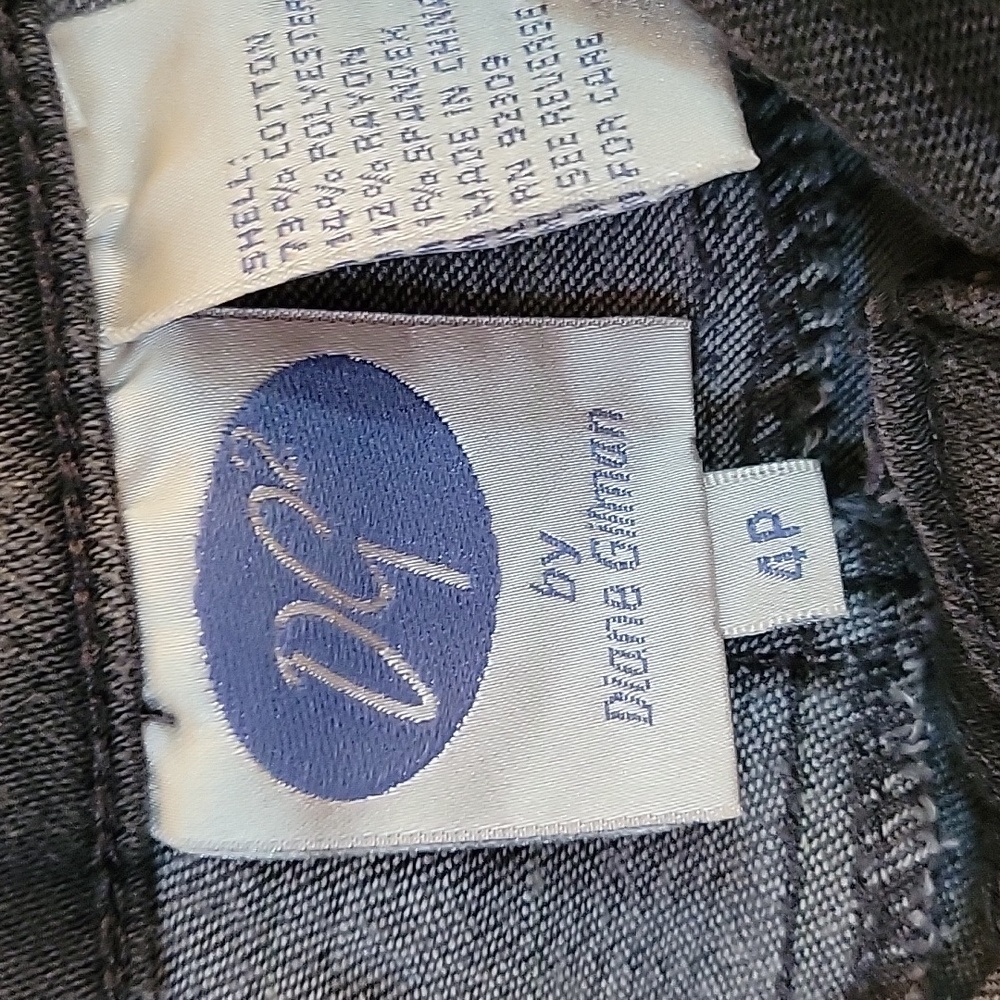Diane Gilman grey jeans 4 Petite - Picture 7 of 8
